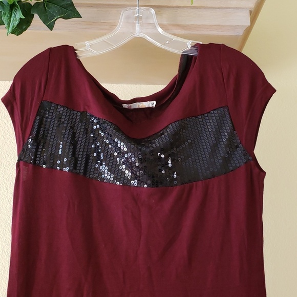 tulle • sequin t-shirt dress - Picture 2 of 4